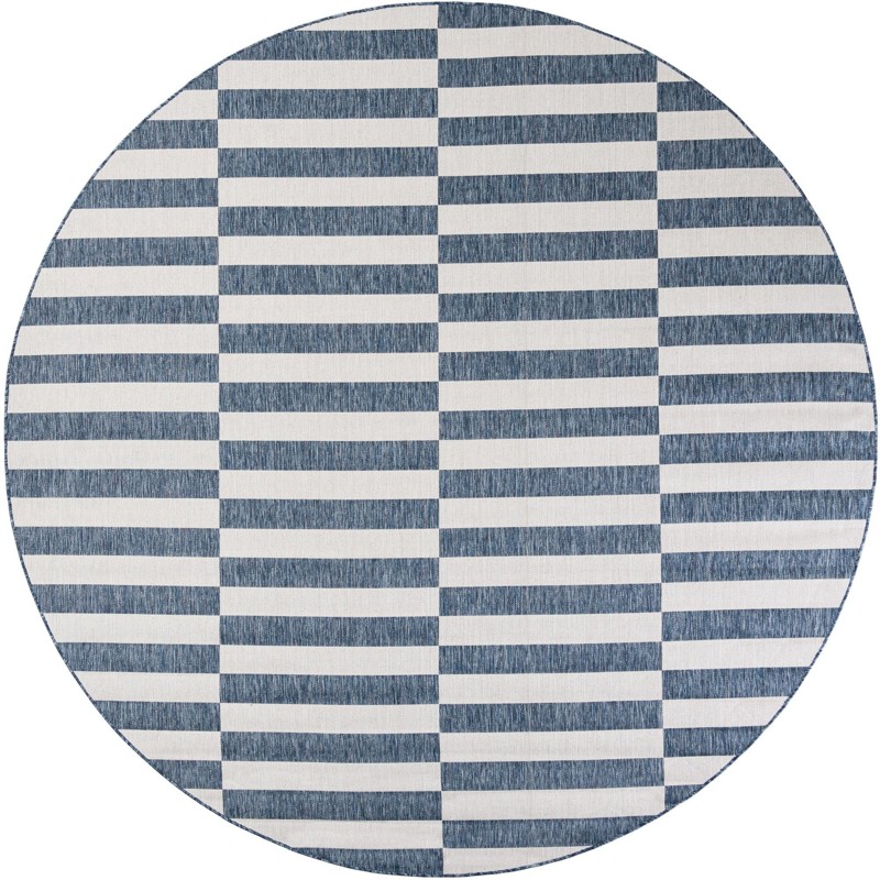 10' x 10' Ainsley · Geometric Outdoor Rug, blue