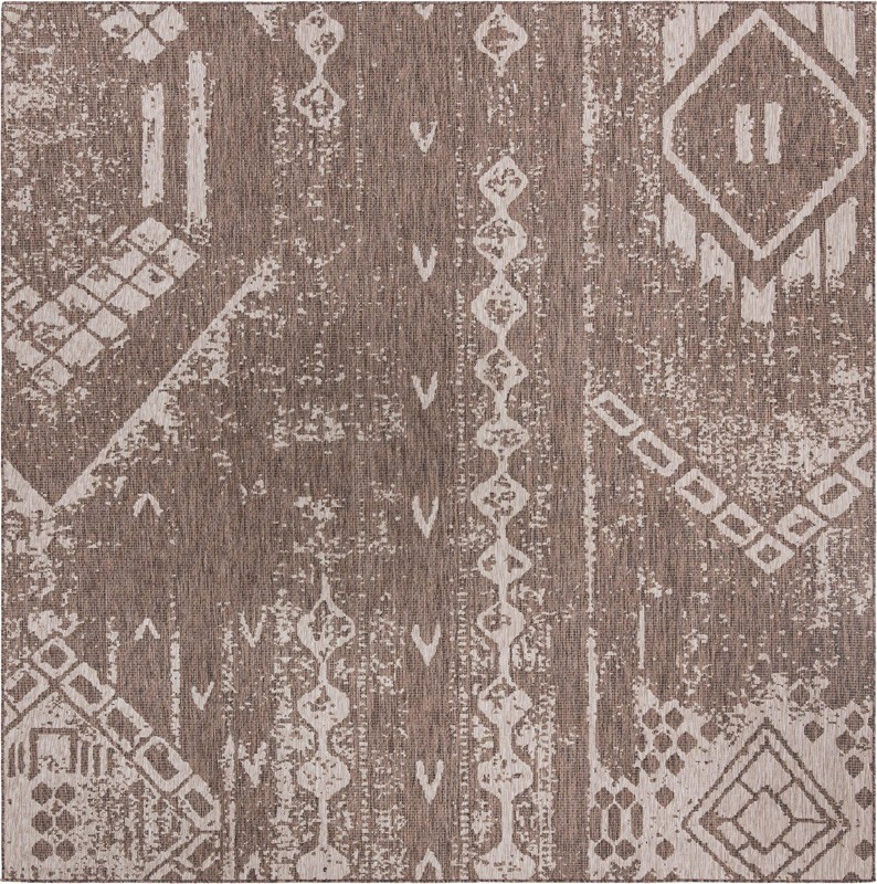 Wildman · Geometric Outdoor Rug, brown
