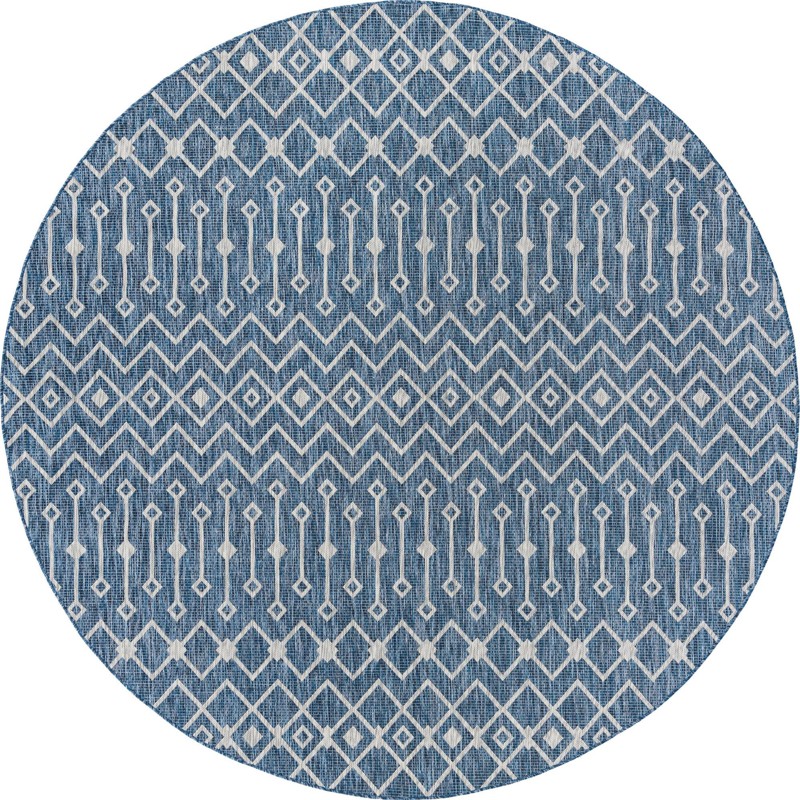 10' x 10' Kearney · Diamond Outdoor Rug, blue