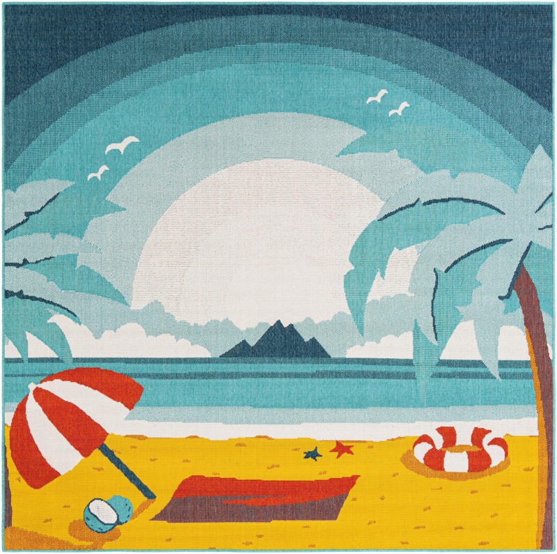 Delaney · Pictoral Outdoor Rug, multi