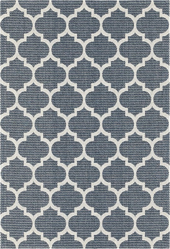 4' 2 x 6' Enid · Geometric rug, navy