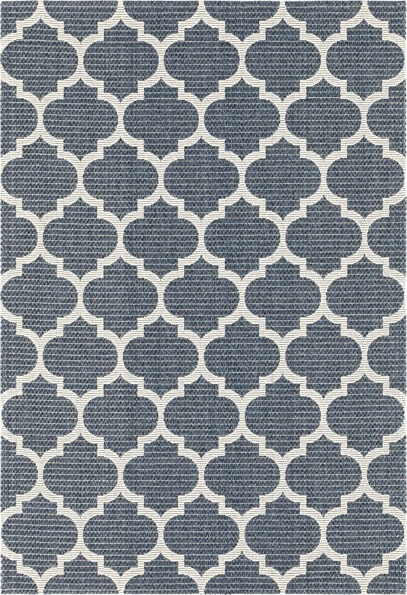4' 2 x 6' Enid · Geometric rug, navy