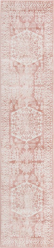 2' 7 x 12' Swallow · Border rug, pink