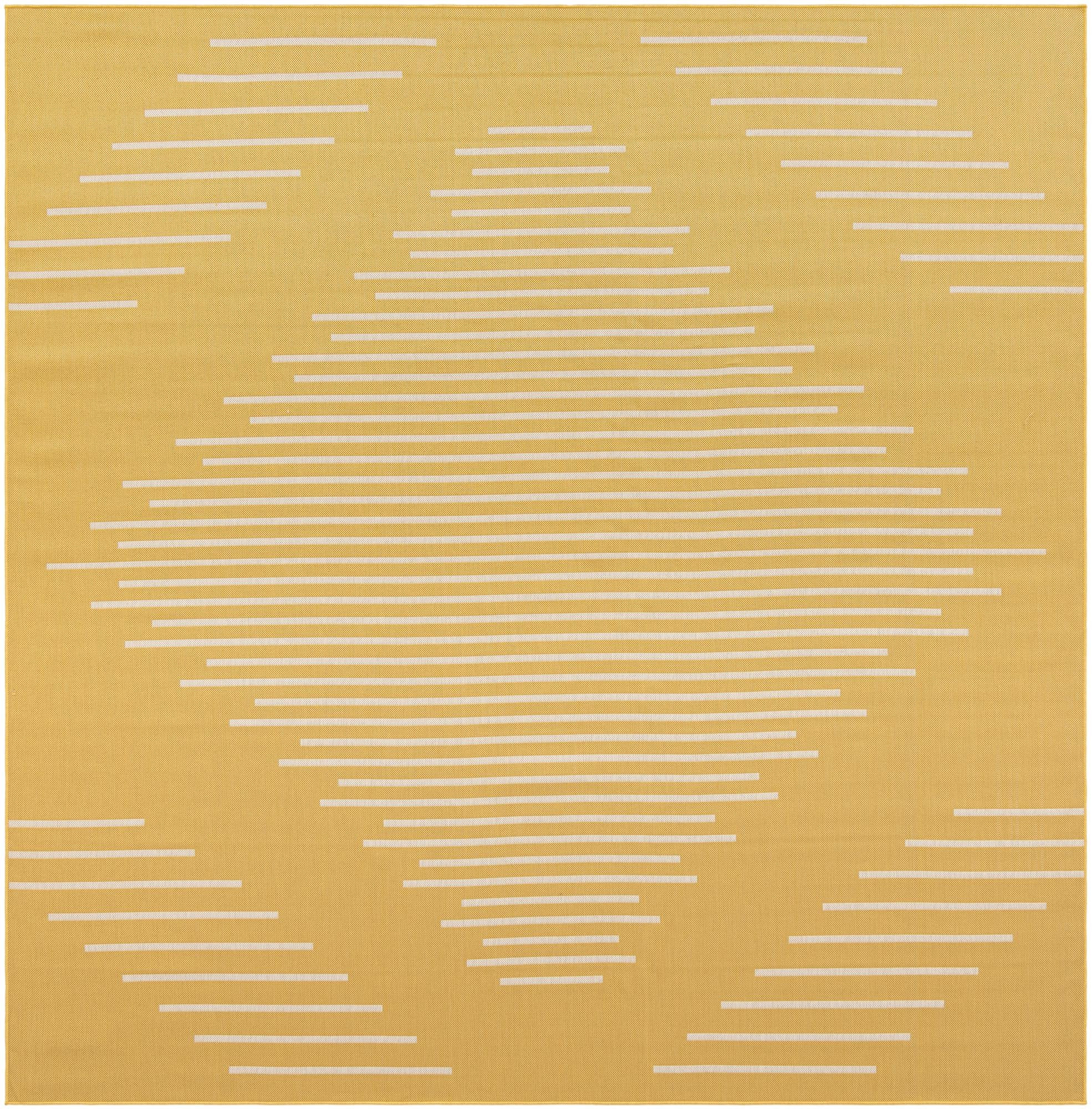 10' 8 x 10' 8 Harlow · Diamond Outdoor Rug, yellow