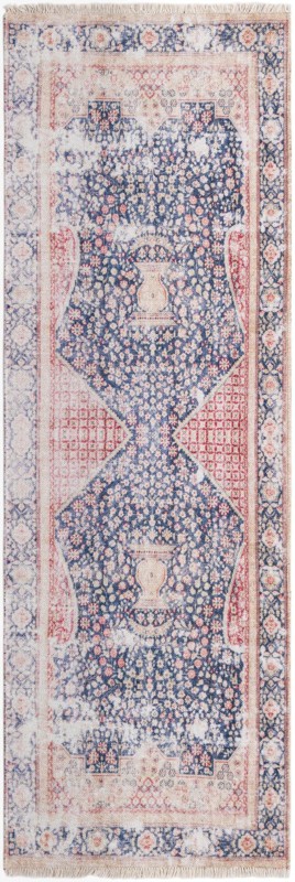 Ruidoso · Border rug, navy blue