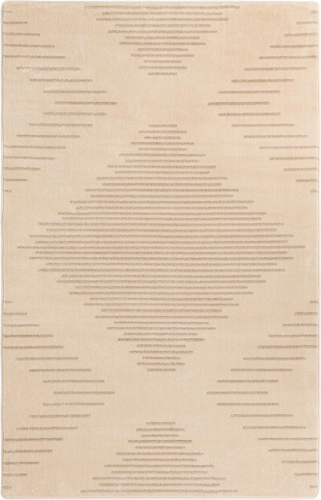 5' x 8' Ransom · Diamond rug, ivory