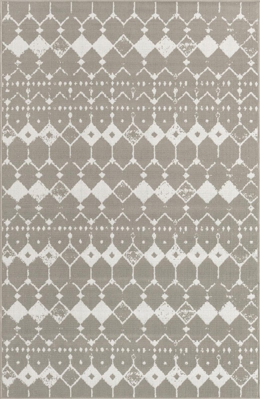 5' 3 x 8' Stowe · Diamond Outdoor Rug, gray