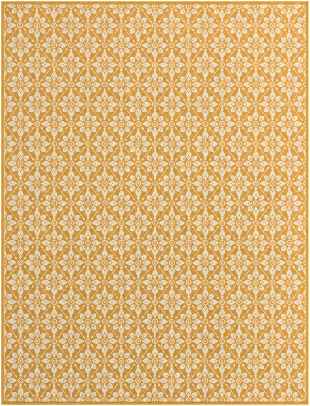 10' x 13' Selwyn · Floral / botanical Outdoor Rug, yellow