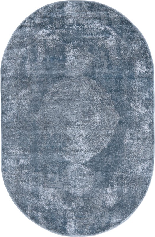 Aurelio · Abstract rug, blue and gray