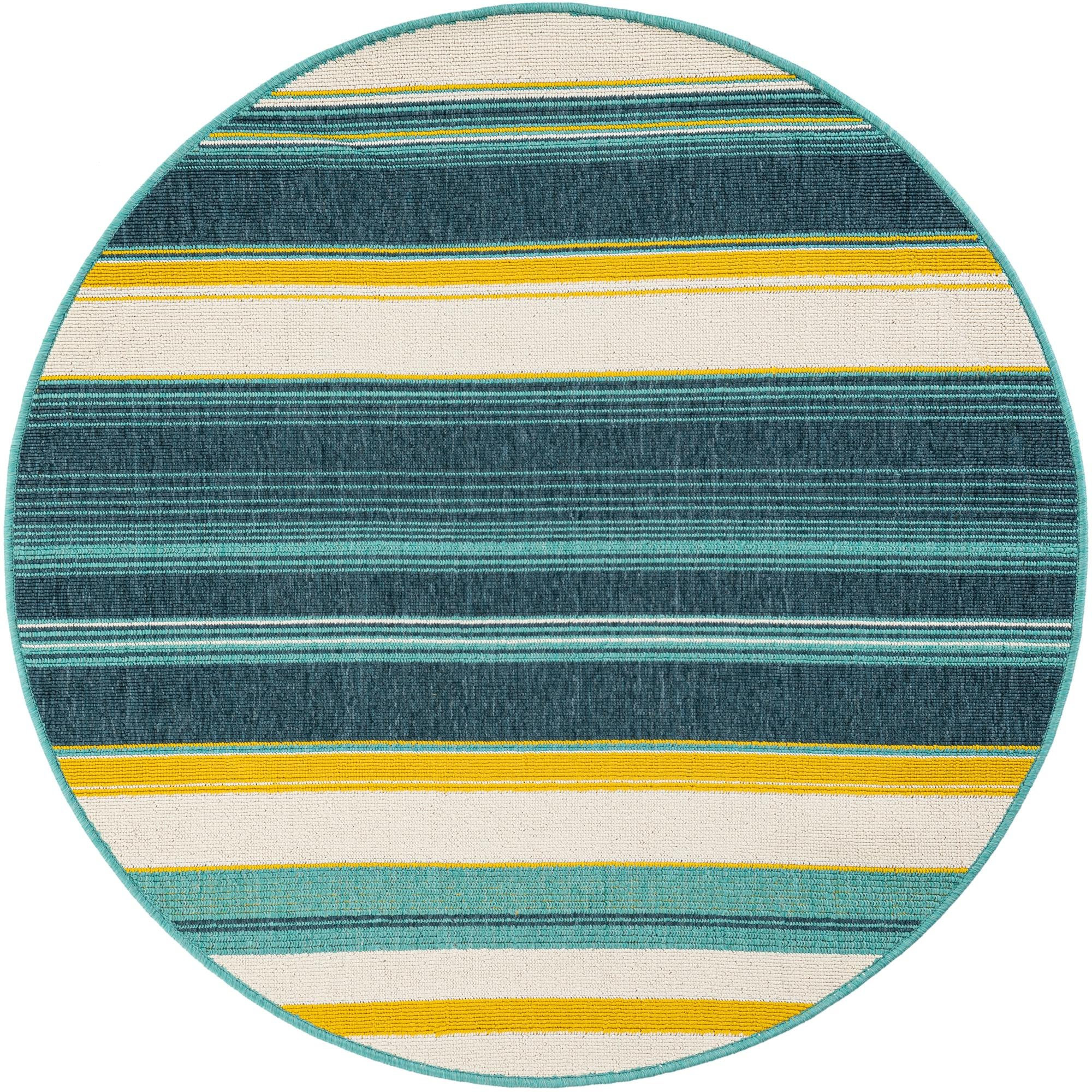 4' x 4' Larkin · Striped Outdoor Rug, multi