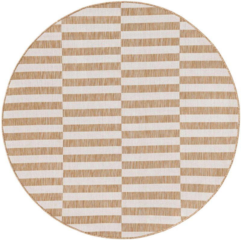 6' x 6' Ainsley · Geometric Outdoor Rug, taupe