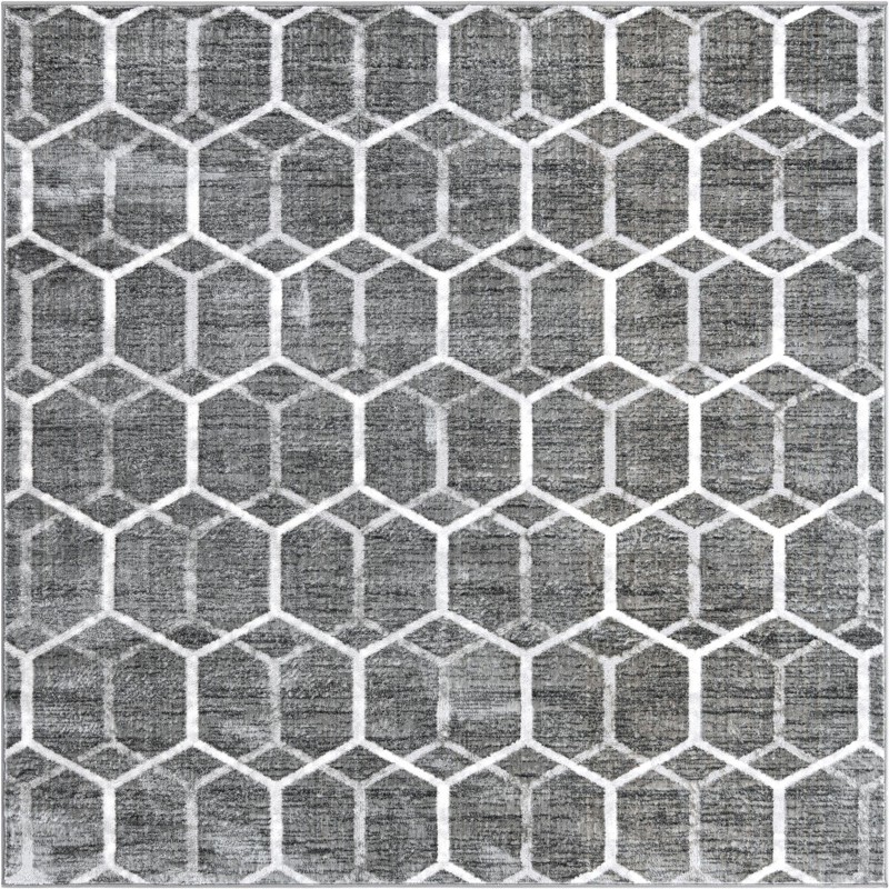 Babcock · Geometric rug, grey