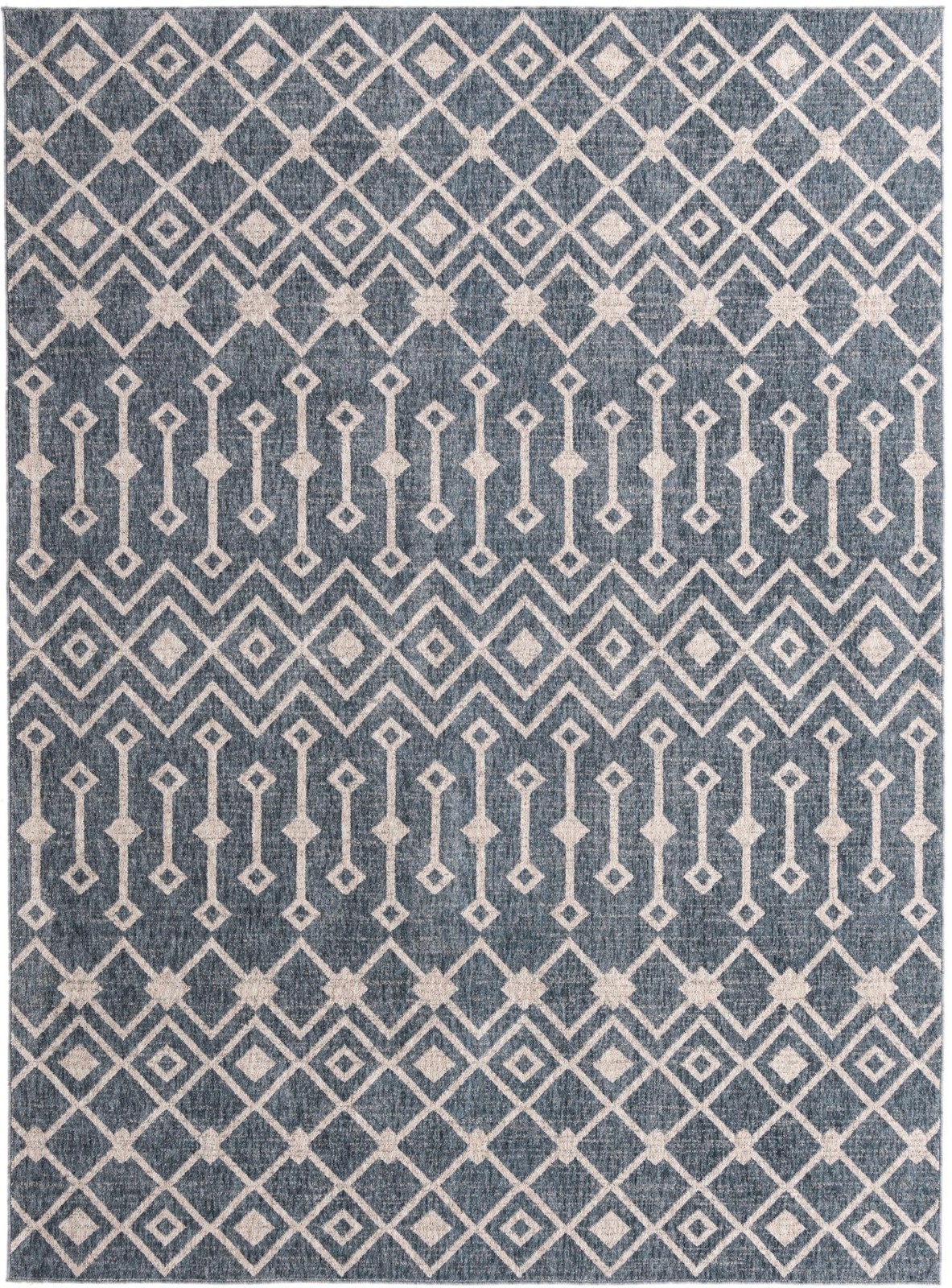 7' 10 x 10' Harlan · Chevron rug, harbor blue
