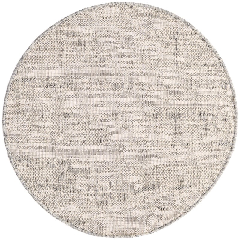 3' x 3' Henley · Abstract Outdoor Rug, gray