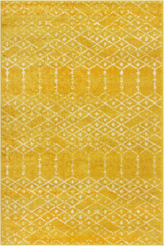 4' x 6' Newcomb · Diamond rug, yellow