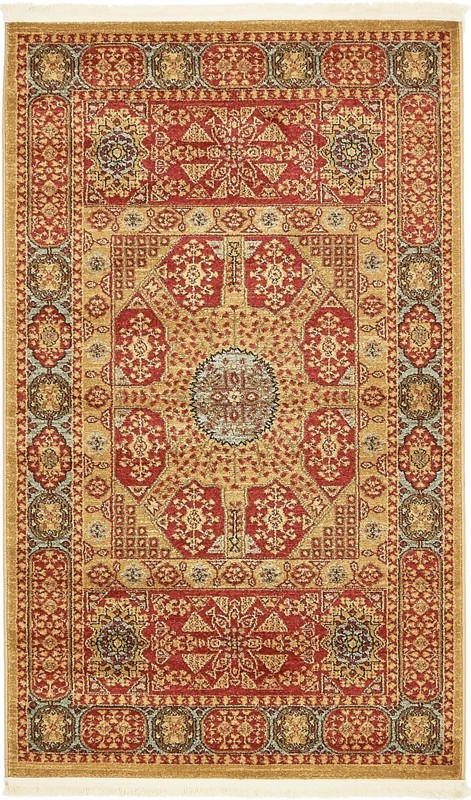 3' 3 x 5' 3 Wheeler · Border rug