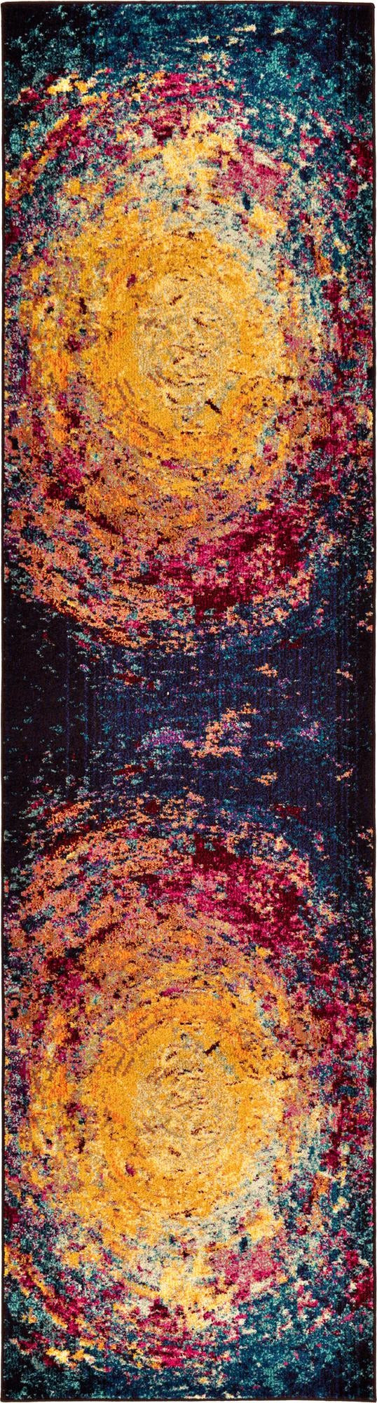 2' 7 x 10' Hawkins · Abstract Washable Rug
