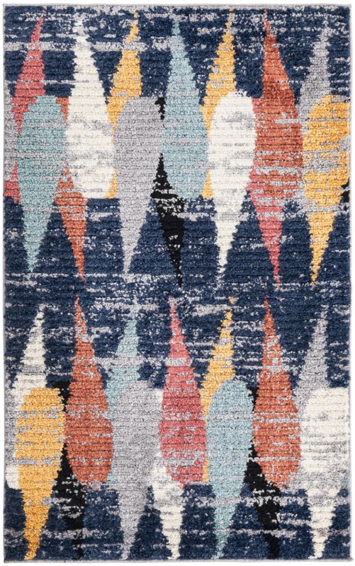 3' 3 x 5' 3 Petaluma · Abstract rug, blue