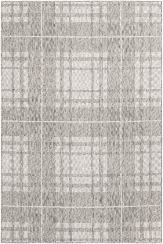 Maguire · Plaid Outdoor Rug, gray