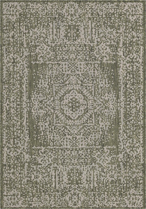 Hayden · Border Outdoor Rug, green