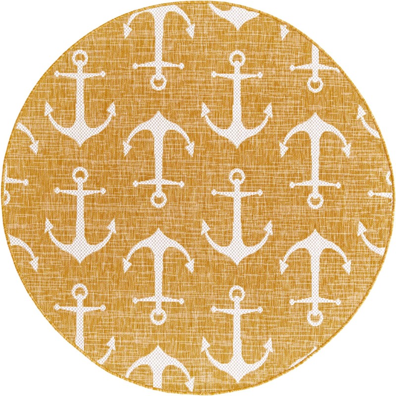 Millbrook · Pictoral Outdoor Rug, yellow