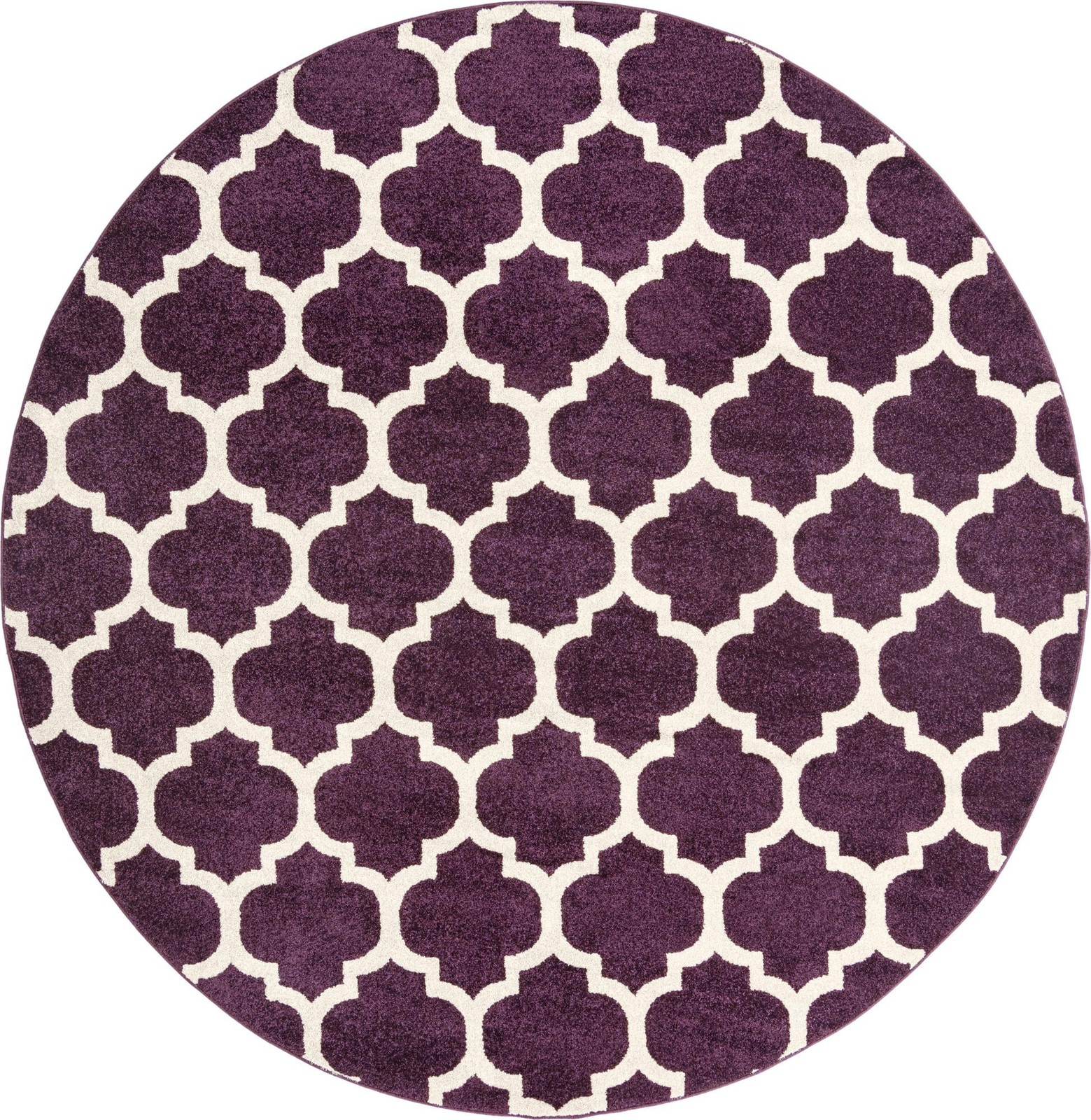 8' x 8' Arkwright · Trellis rug, dviolet
