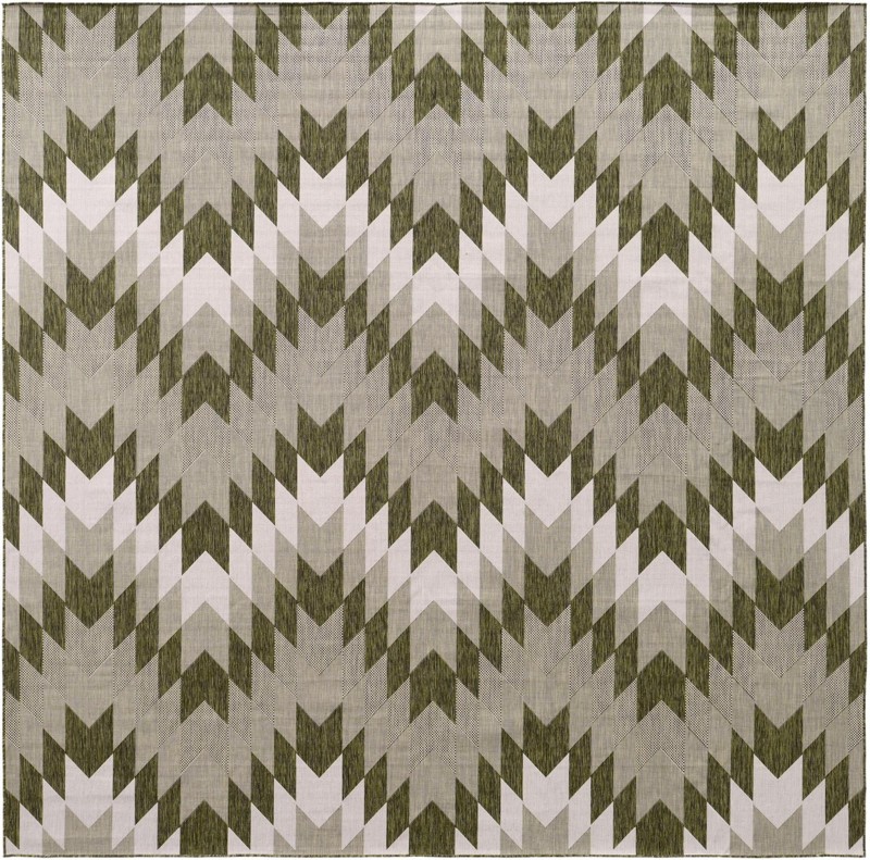 Morrell · Chevron Outdoor Rug, green