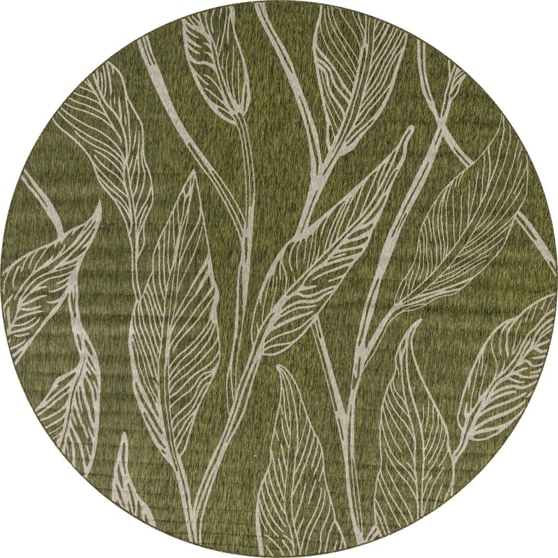 Milton · Floral / botanical Outdoor Rug, green
