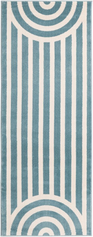 Nye · Geometric rug, sky blue