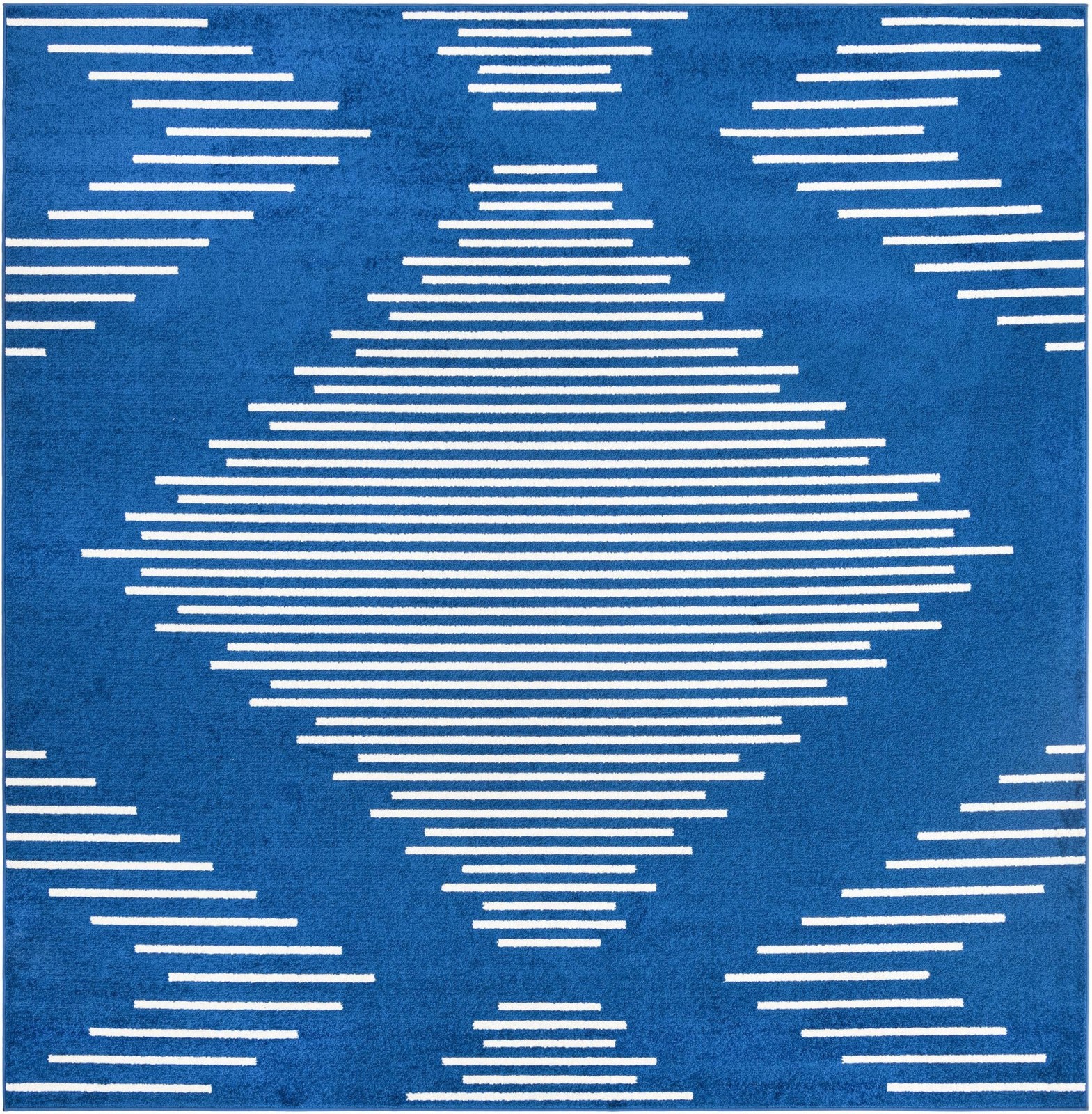 10' x 10' Knox · Diamond rug, navy blue