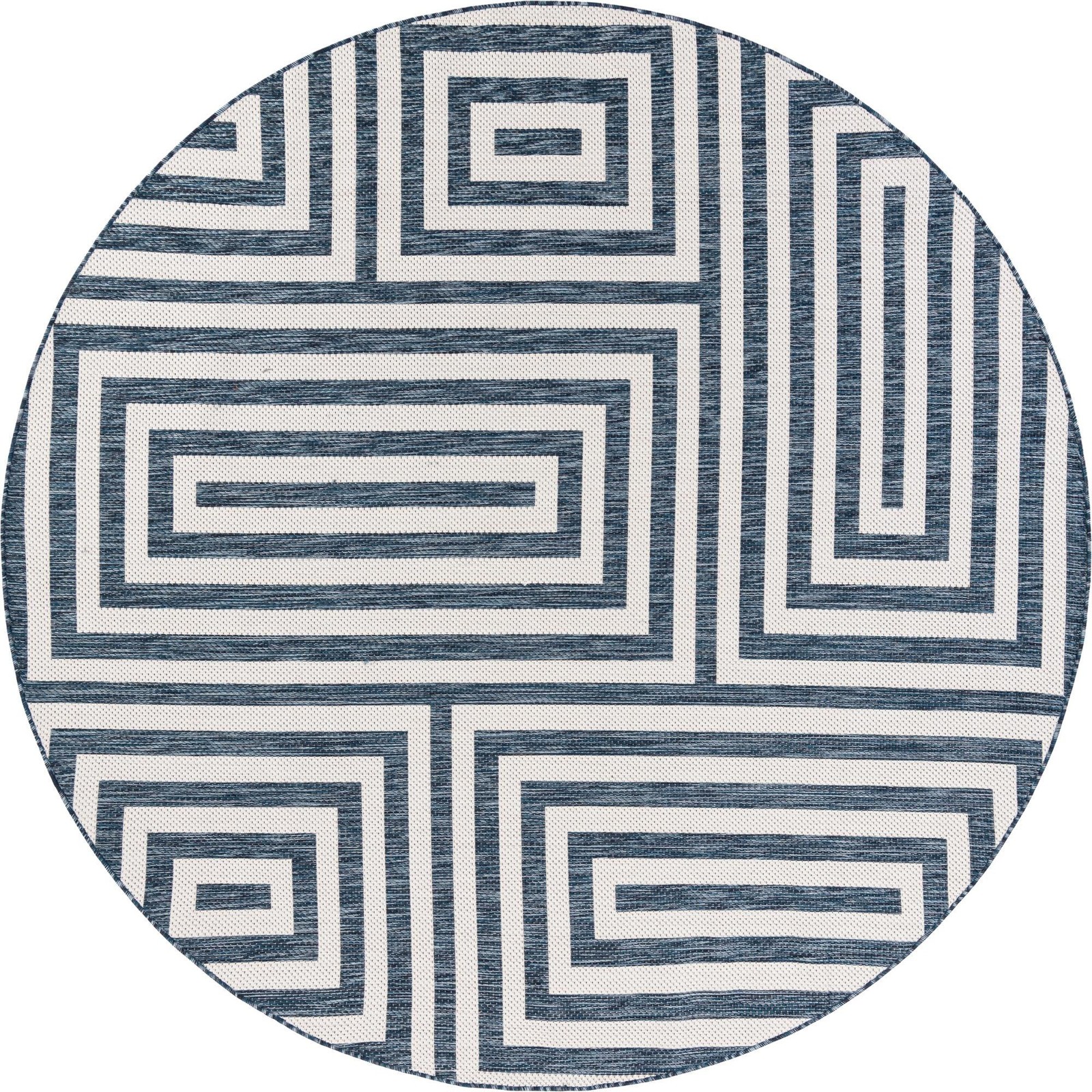 7' 10 x 7' 10 Cumberland · Geometric Outdoor Rug, blue