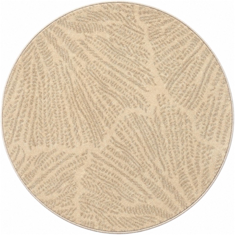 3' x 3' Munro · Floral / botanical rug, ivory