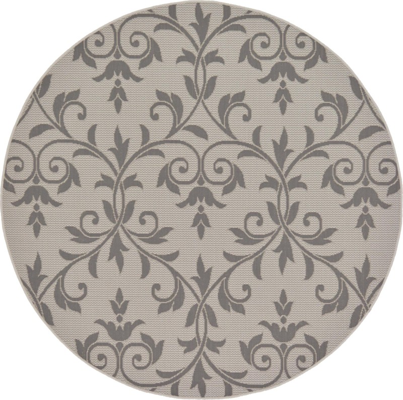6' x 6' Fanshawe · Floral / botanical Outdoor Rug