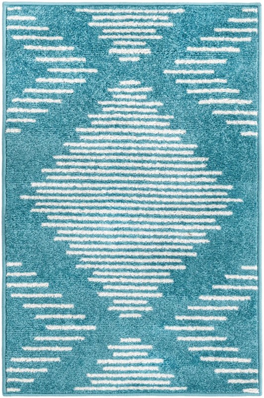 Knox · Diamond rug, turquoise