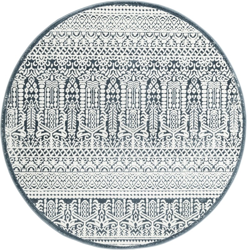 5' 3 x 5' 3 Lakewood · Border rug