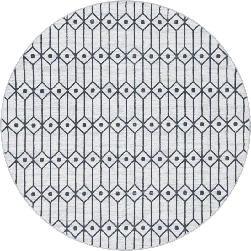 Wharton · Diamond rug, white