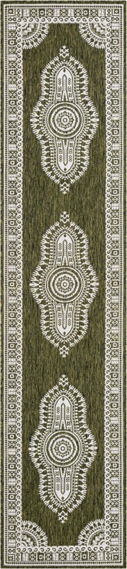 Bainbridge · Border Outdoor Rug, green