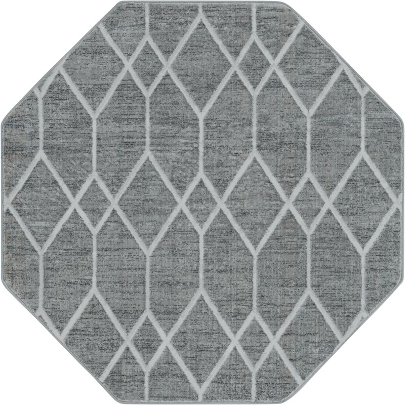 Thatcher · Diamond rug, grey