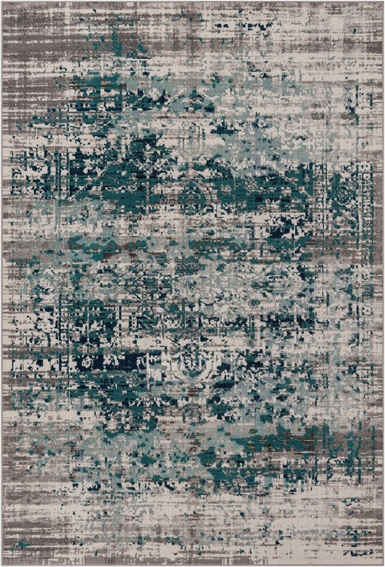 6' x 9' Rush · Abstract rug, blue