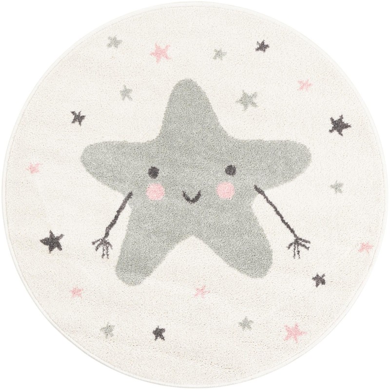 Brewster · Star rug, ivory and gray