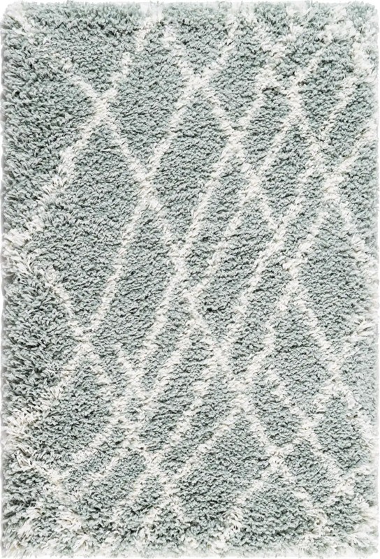 Clearbrook · Diamond Shag Rug, sage green