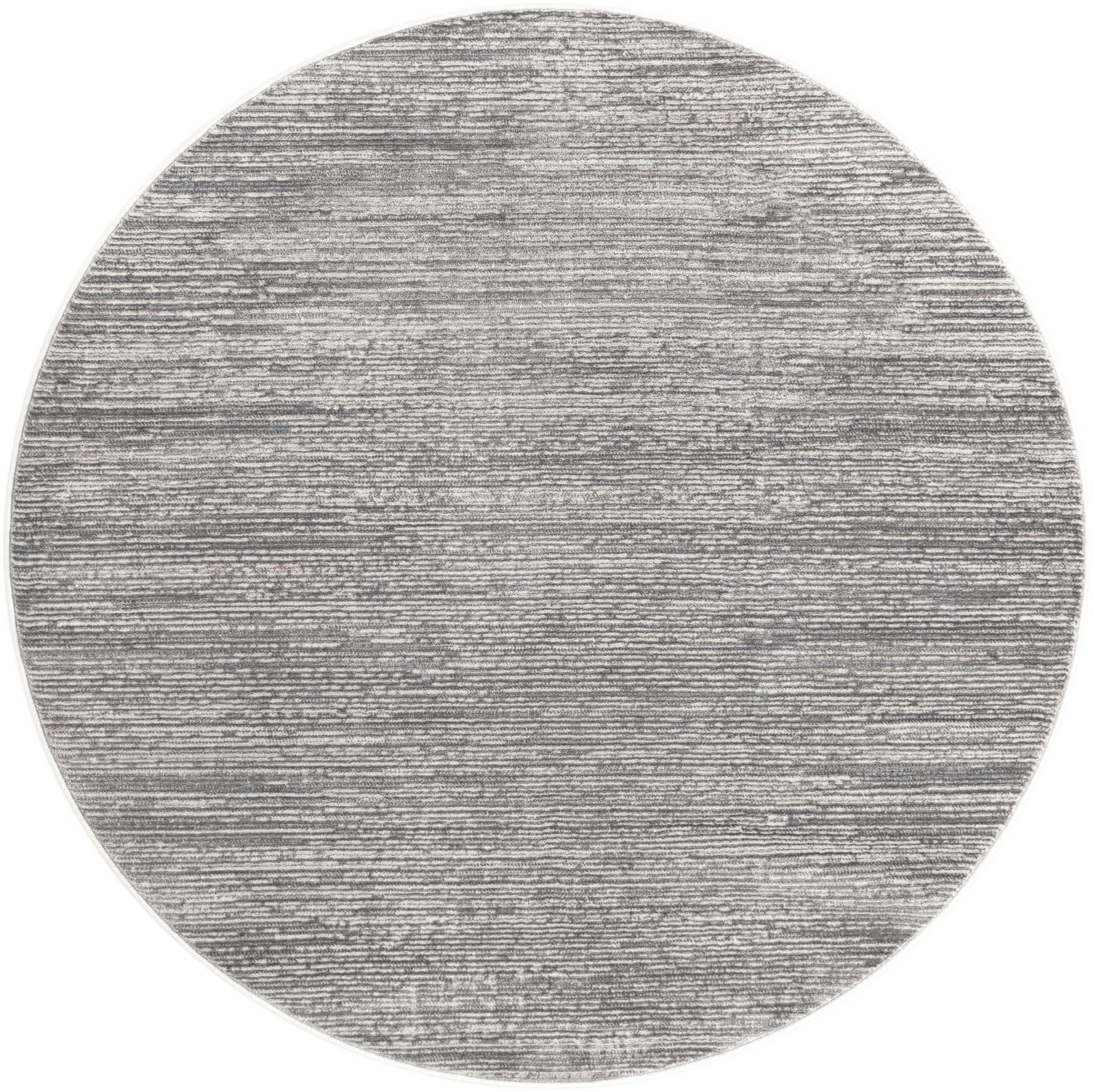 5' 3 x 5' 3 Worley · Linear rug, gray and white