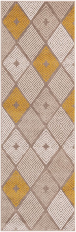 Partridge · Diamond rug, ivory and yellow