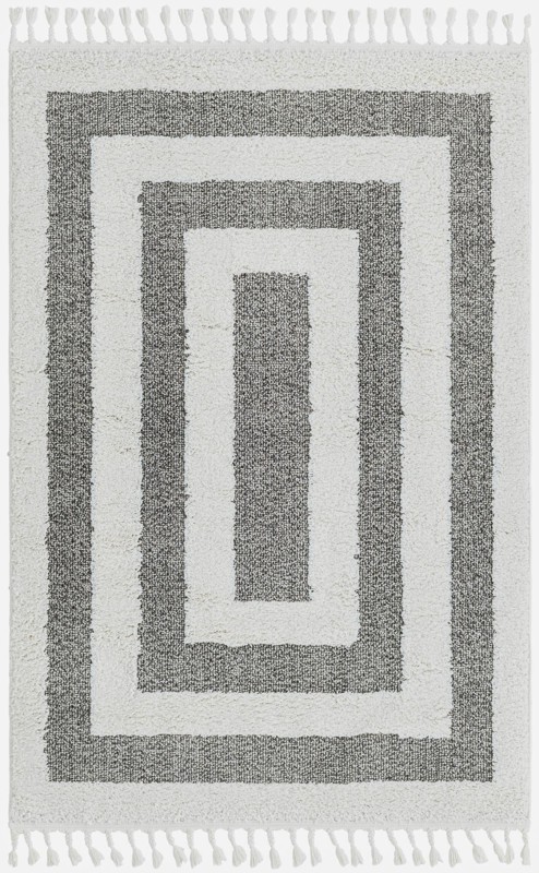 Rickard · Border rug, gray