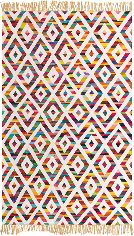Malley · Diamond Chindi Rug, multi