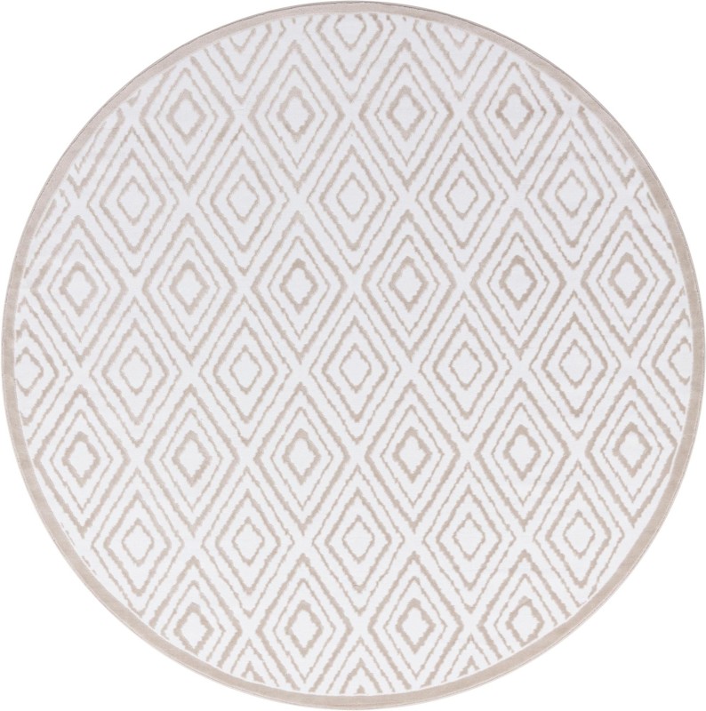 7' 10 x 7' 10 Brattleboro · Diamond rug, snow white