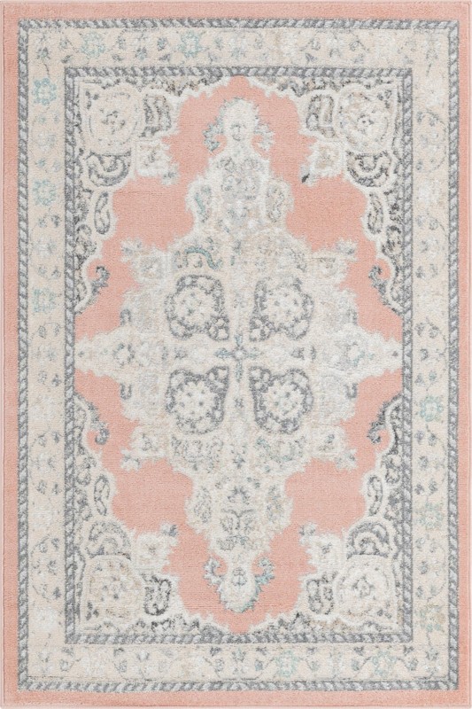 4' x 6' Selby · Border rug, rose