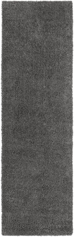 2' x 6' 9 Calvert · Solid Shag Rug, smoke gray