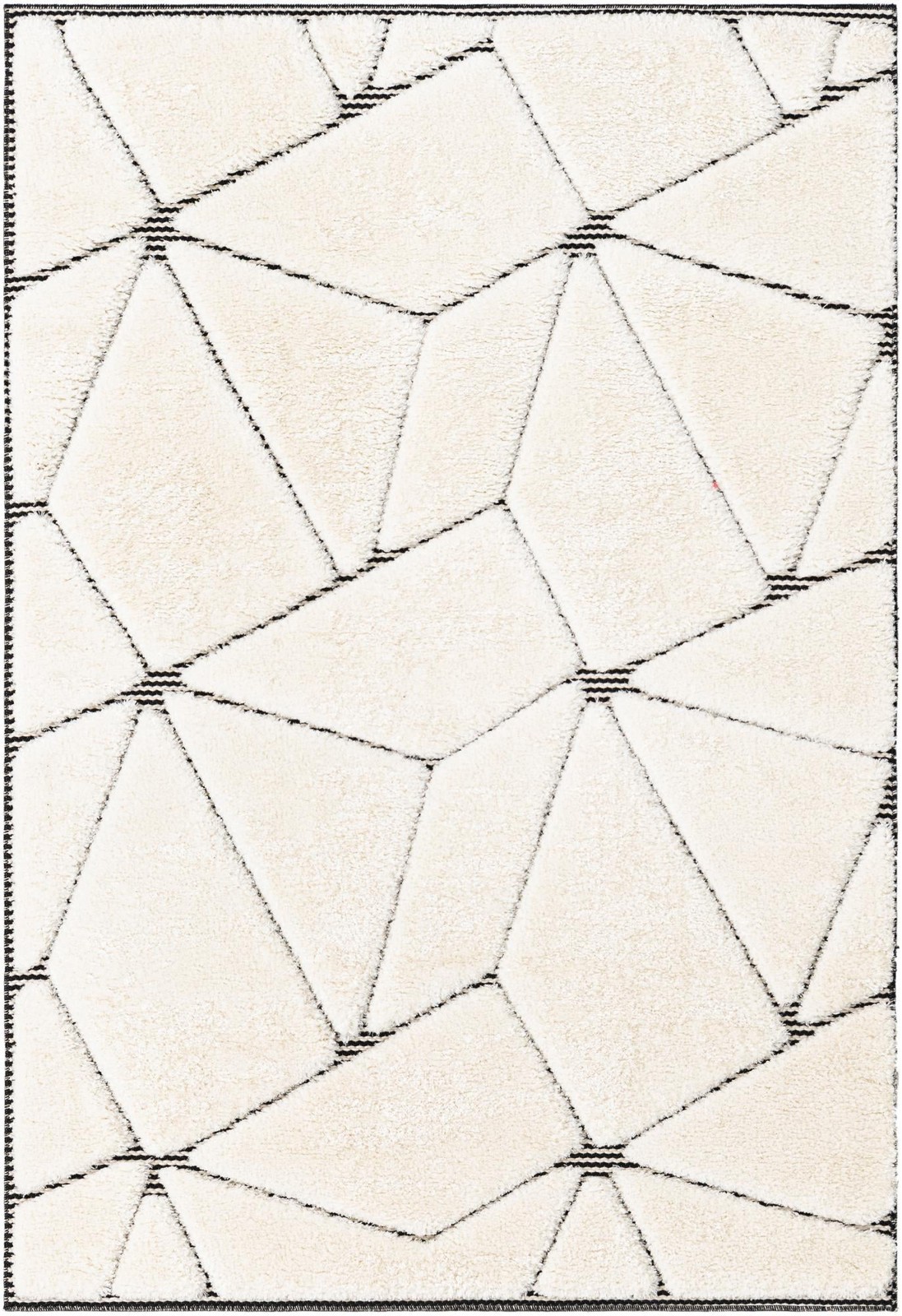 4' x 6' Sutter · Geometric rug, ivory white