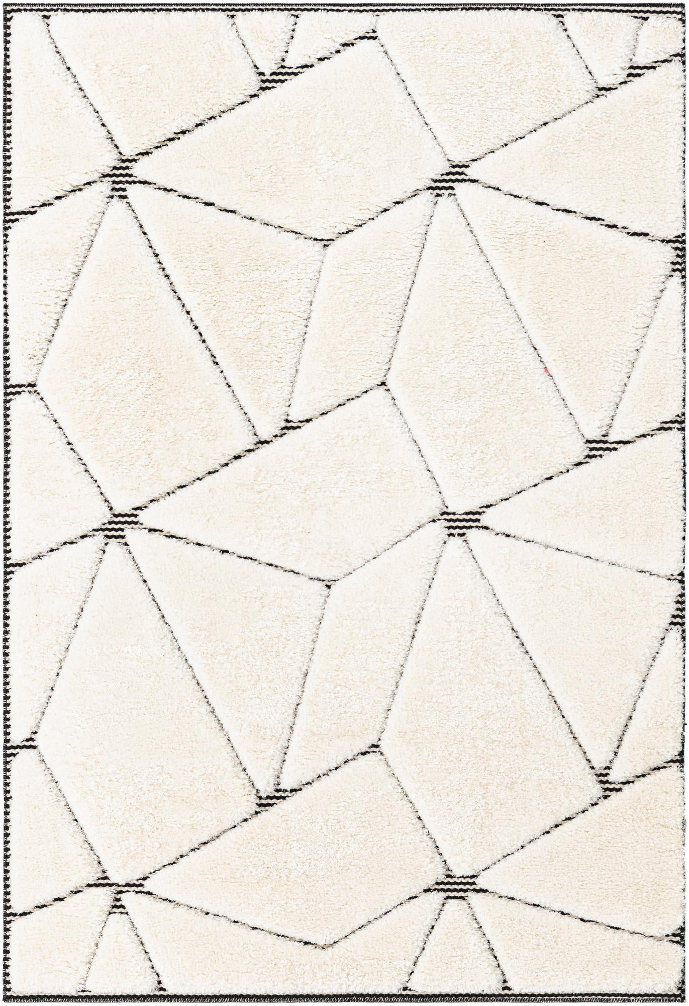 4' x 6' Sutter · Geometric rug, ivory white